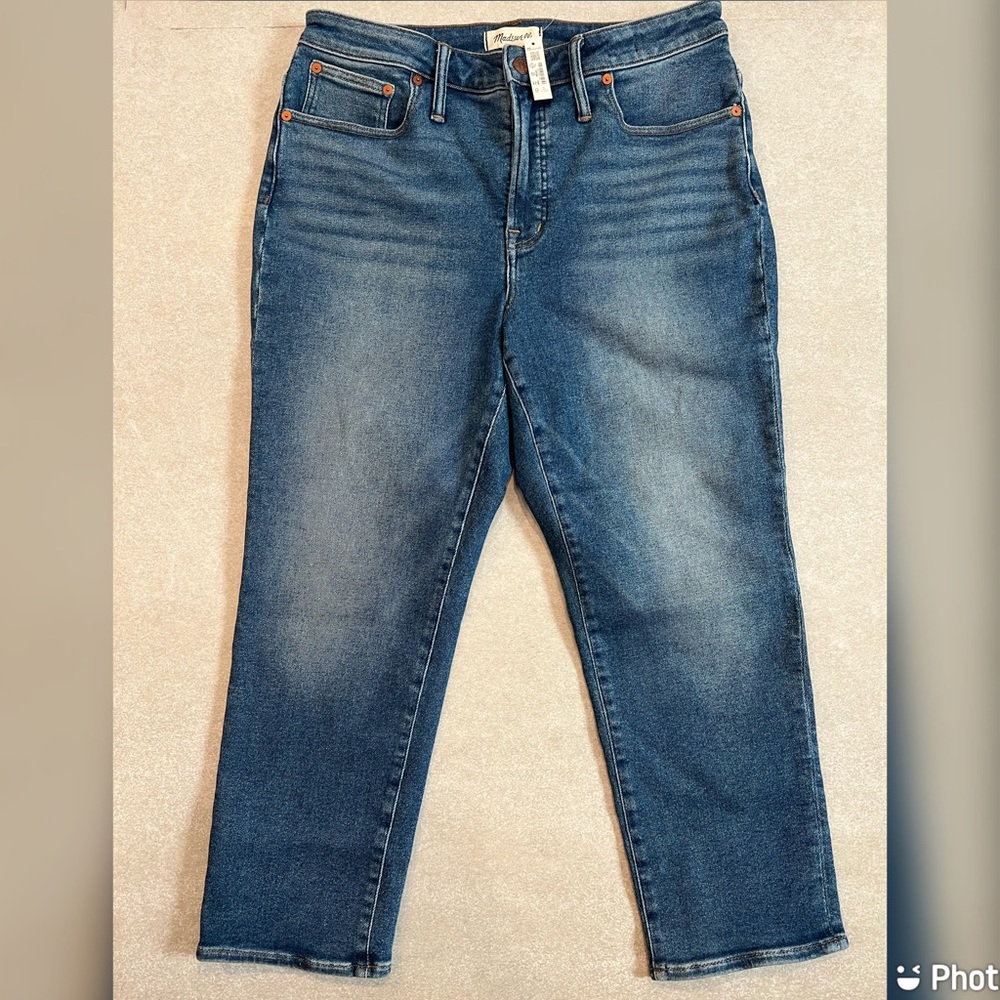 SIZE 32 PETITE MADEWELL CURVY PERFECT VINTAGE JEAN